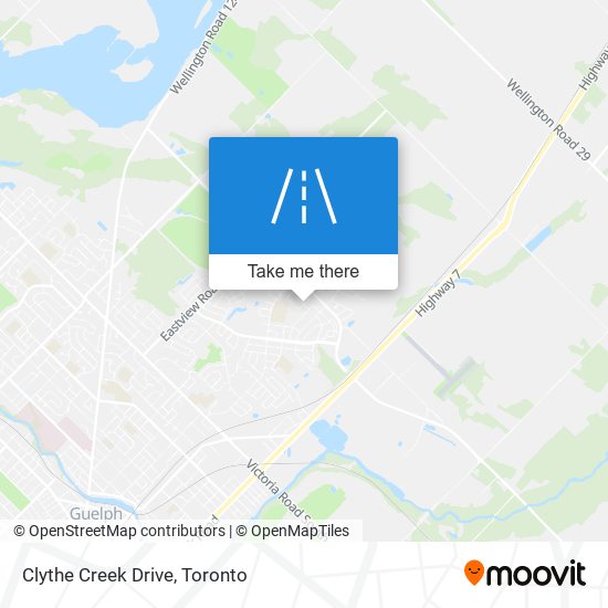 Clythe Creek Drive map