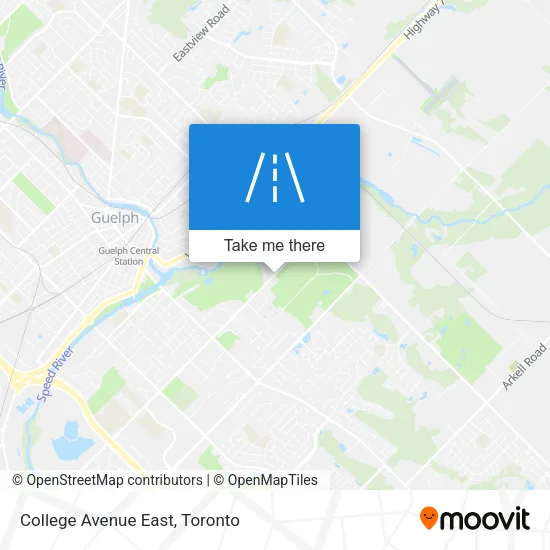 College Avenue East map