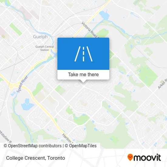 College Crescent map