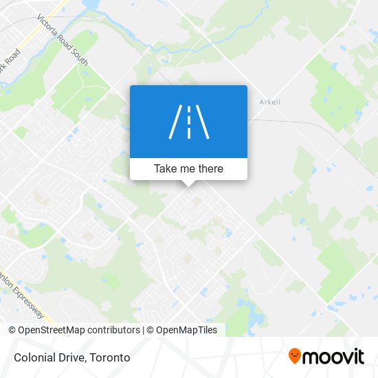 Colonial Drive map