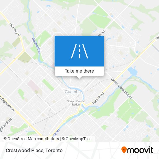 Crestwood Place map