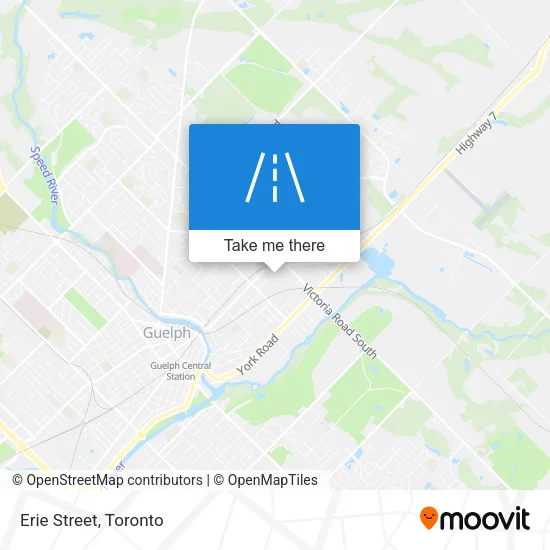 Erie Street map