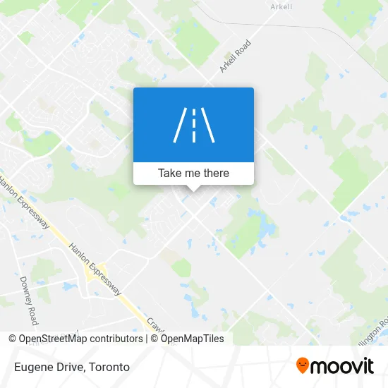 Eugene Drive map