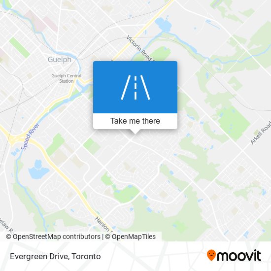 Evergreen Drive map