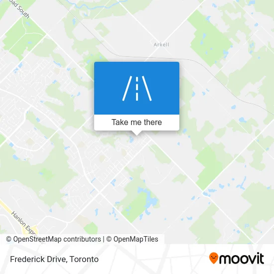 Frederick Drive map