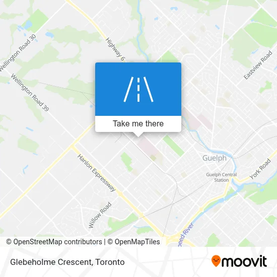 Glebeholme Crescent map
