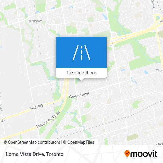 Loma Vista Drive map