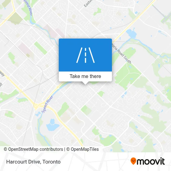 Harcourt Drive map