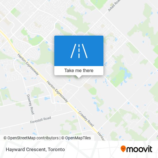 Hayward Crescent map