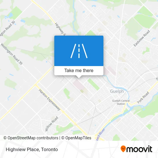 Highview Place map