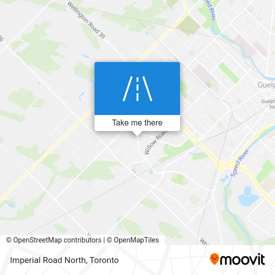 Imperial Road North map
