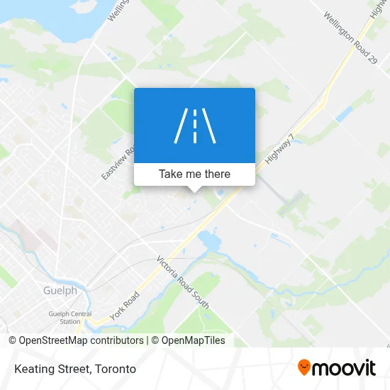 Keating Street map