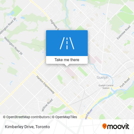 Kimberley Drive map