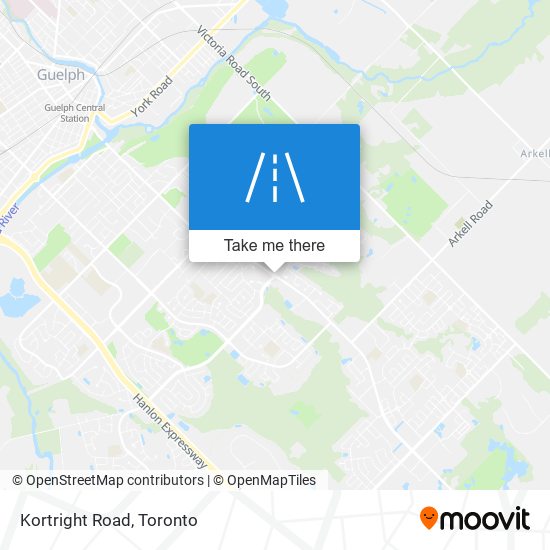 Kortright Road map