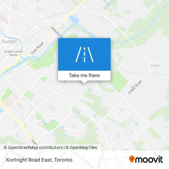 Kortright Road East map