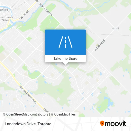 Landsdown Drive map