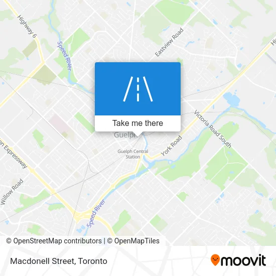 Macdonell Street map