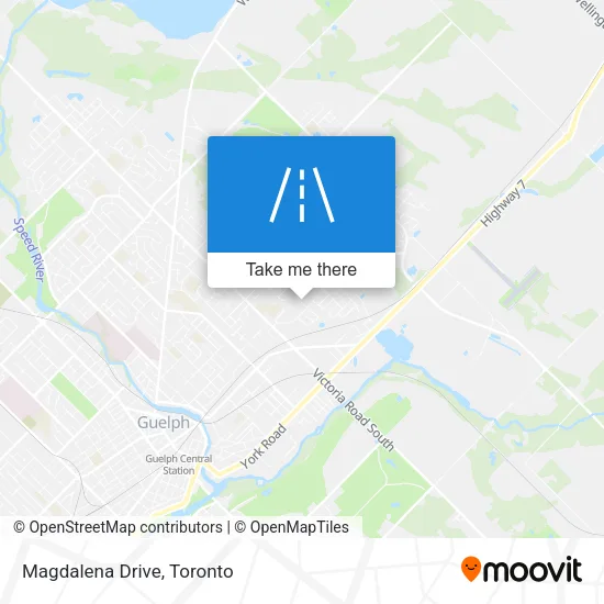 Magdalena Drive map