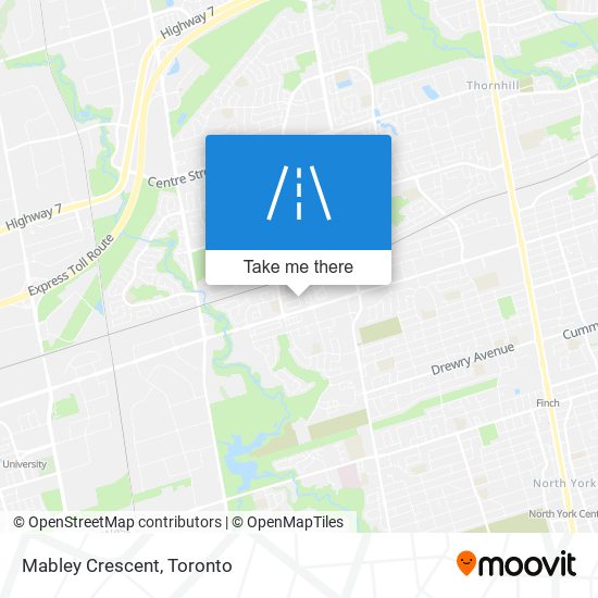 Mabley Crescent map