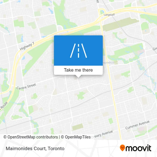 Maimonides Court map