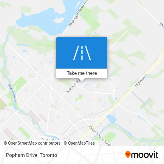 Popham Drive map