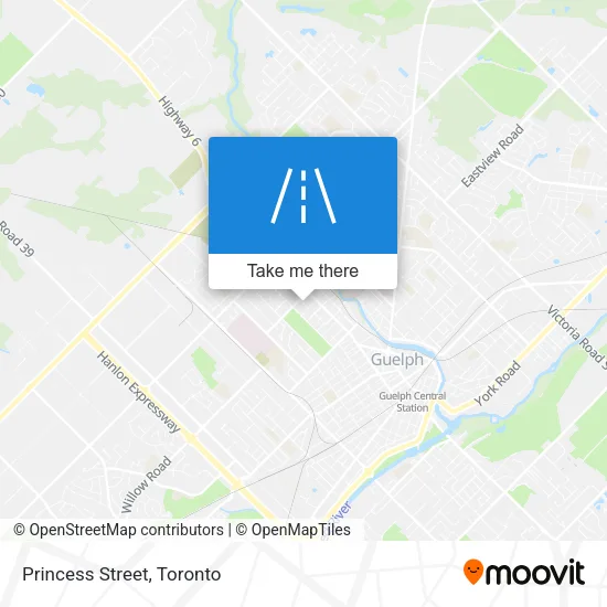 Princess Street map