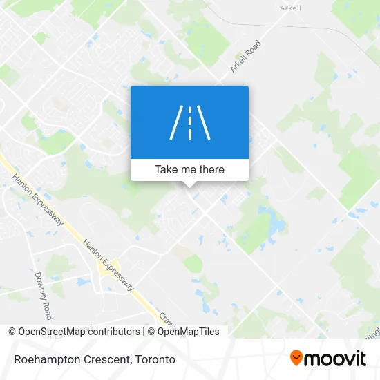 Roehampton Crescent map