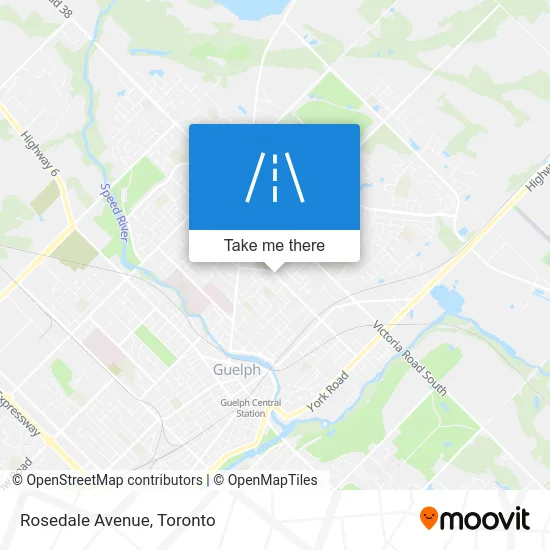 Rosedale Avenue map