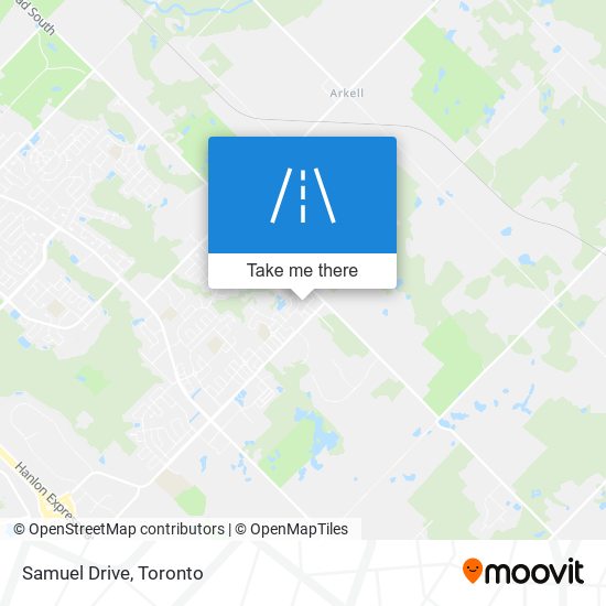 Samuel Drive map