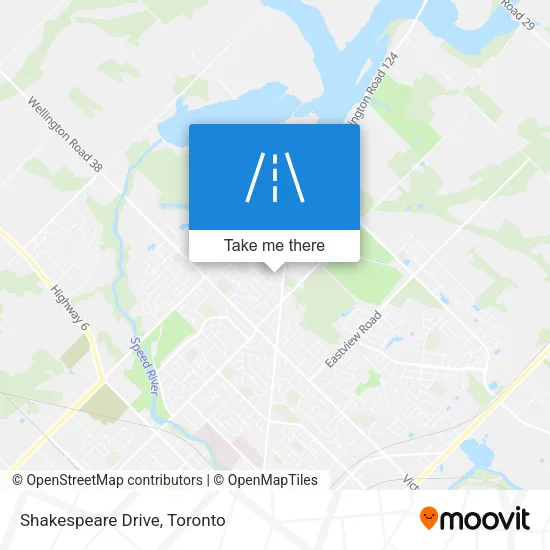 Shakespeare Drive map