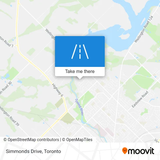 Simmonds Drive map