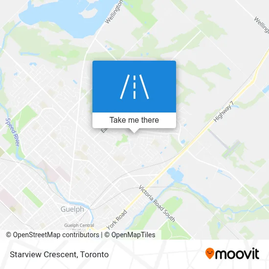 Starview Crescent map