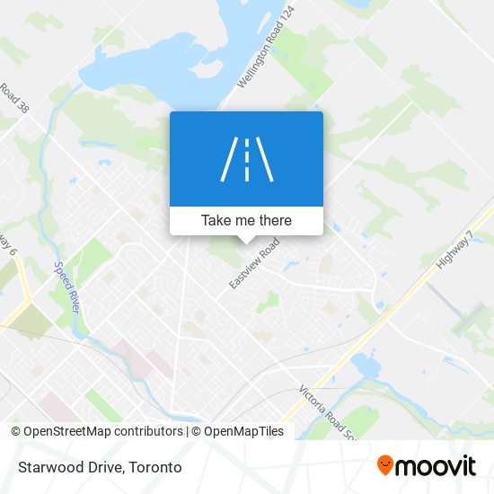 Starwood Drive map