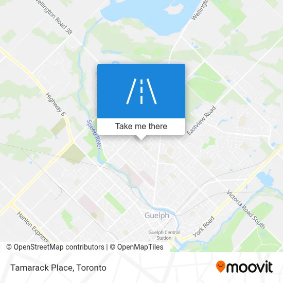 Tamarack Place map