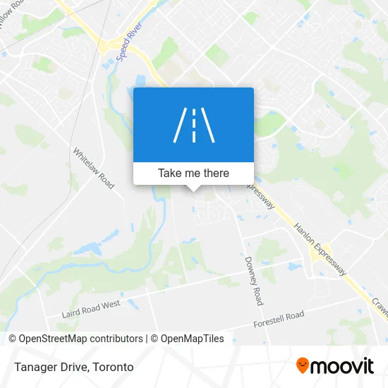 Tanager Drive map