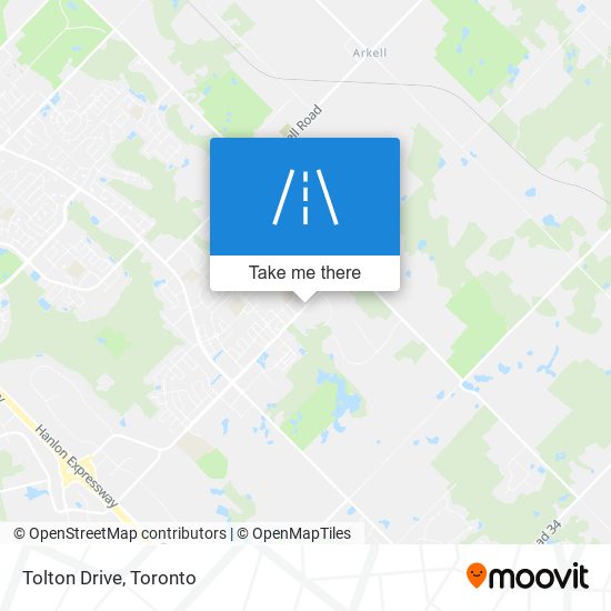 Tolton Drive map