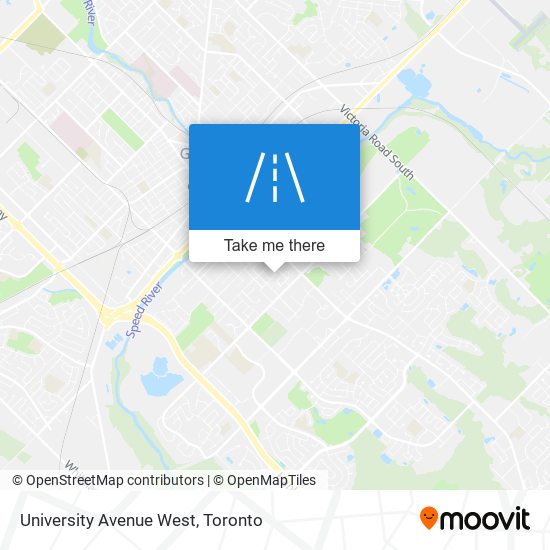 University Avenue West map