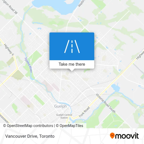 Vancouver Drive map