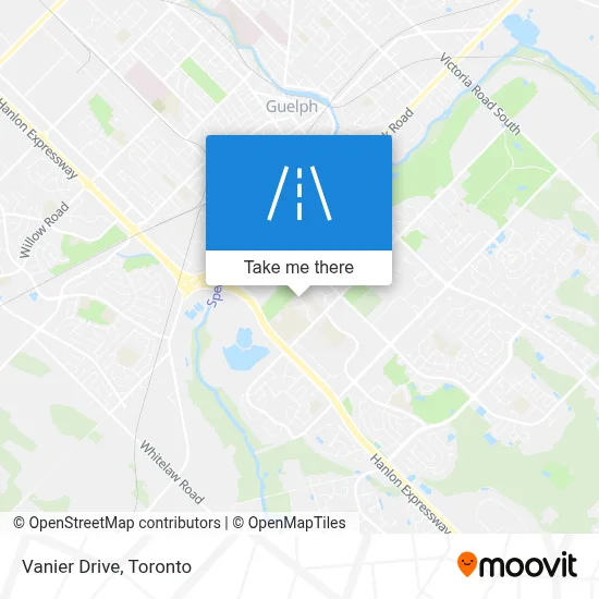 Vanier Drive map