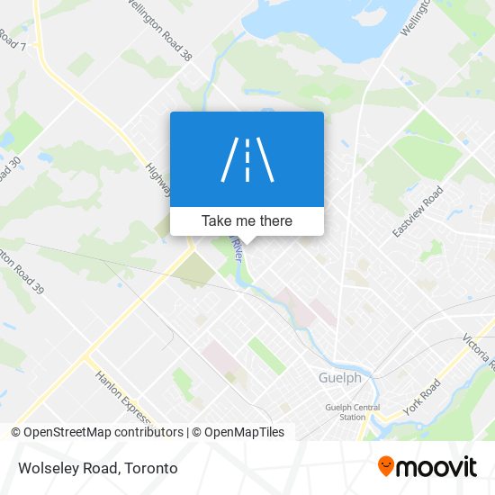 Wolseley Road map