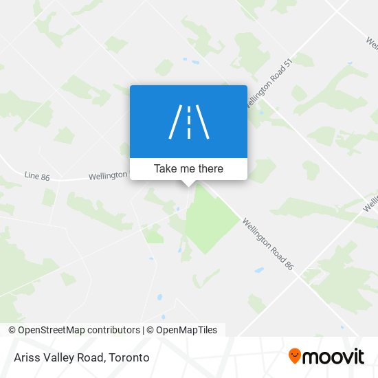 Ariss Valley Road map