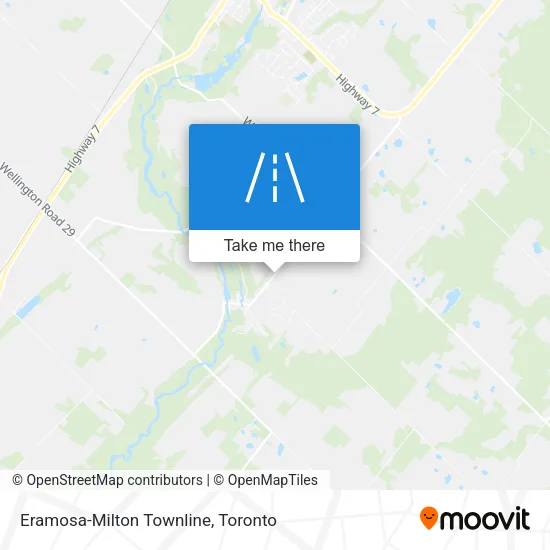 Eramosa-Milton Townline map