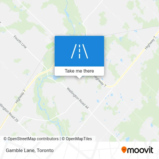 Gamble Lane map