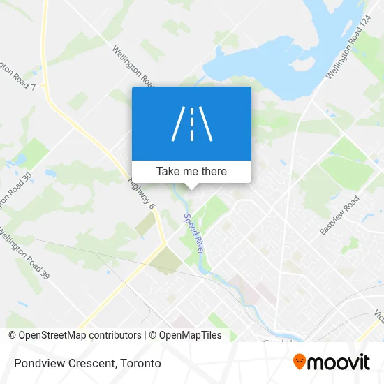 Pondview Crescent map