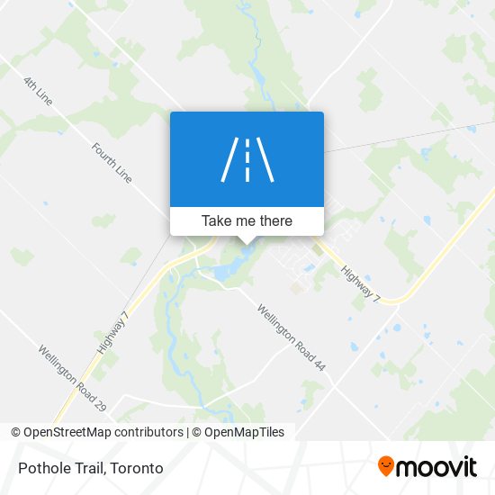 Pothole Trail map