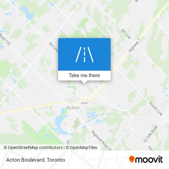 Acton Boulevard map