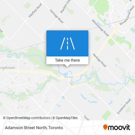 Adamson Street North map