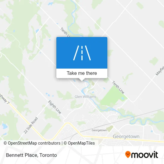 Bennett Place map