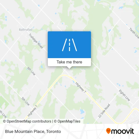 Blue Mountain Place map
