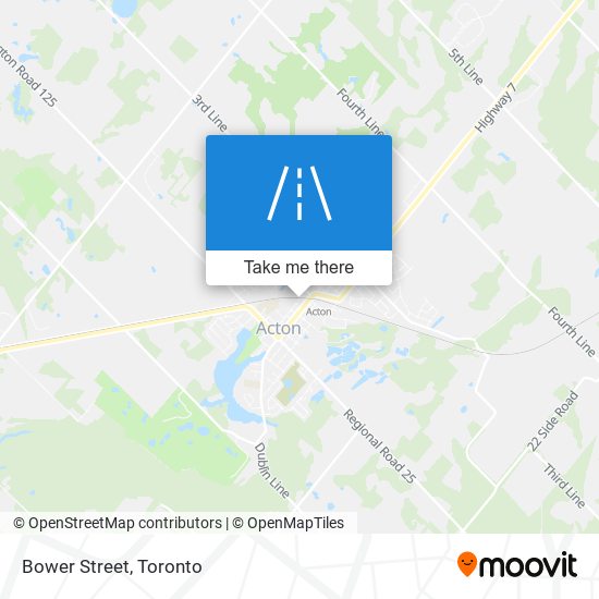 Bower Street map